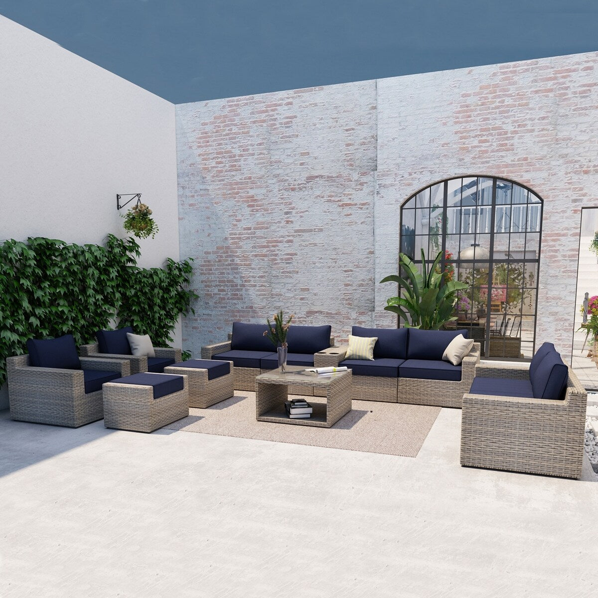 Ensemble de salon Ventura 12 pièces avec assises profondes