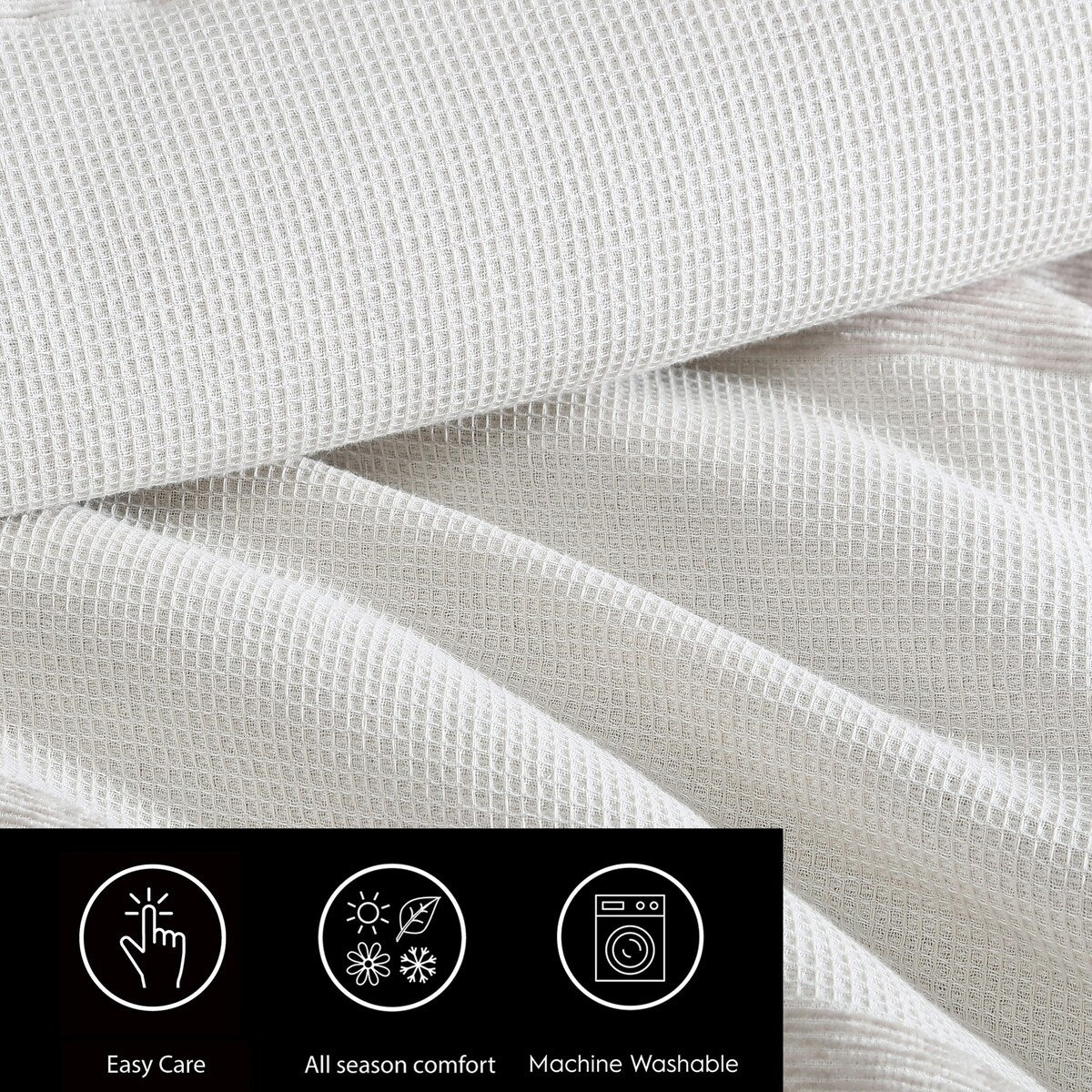 Ensemble de couette Vera Wang en chenille à rayures en nid d'abeille beige