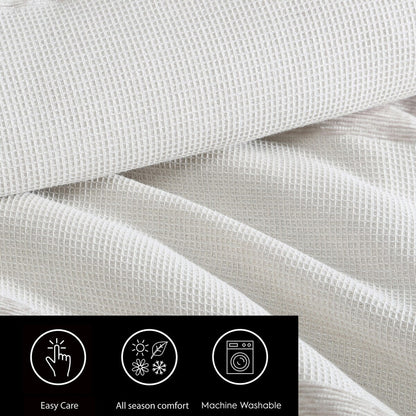 Ensemble de couette Vera Wang en chenille à rayures en nid d'abeille beige