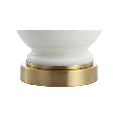 Lampe de table LED Vermont 22 en verre et métal, blanche (lot de 2) par JONATHAN Y