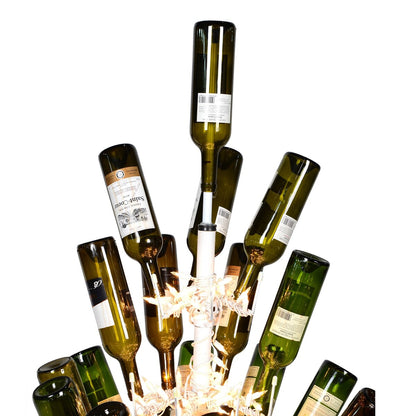 Vickerman 6.5' x 46 Support artificiel pour bouteilles de vin blanc DuraL 600CL. Peut contenir 121 bouteilles.