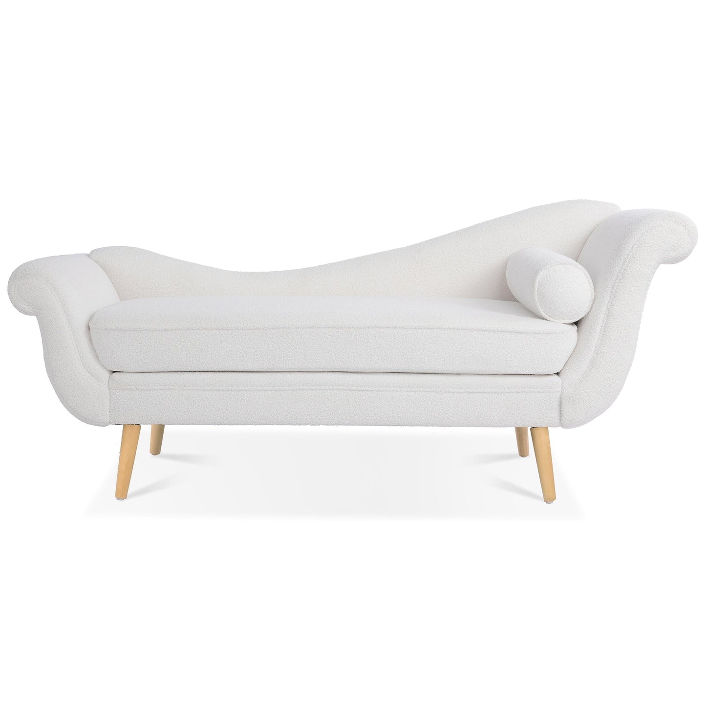 Chaise longue vintage avec accoudoirs enroulés de Christopher Knight Home