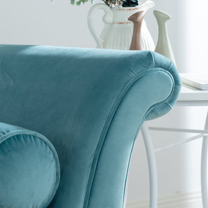 Chaise longue vintage avec accoudoirs enroulés de Christopher Knight Home