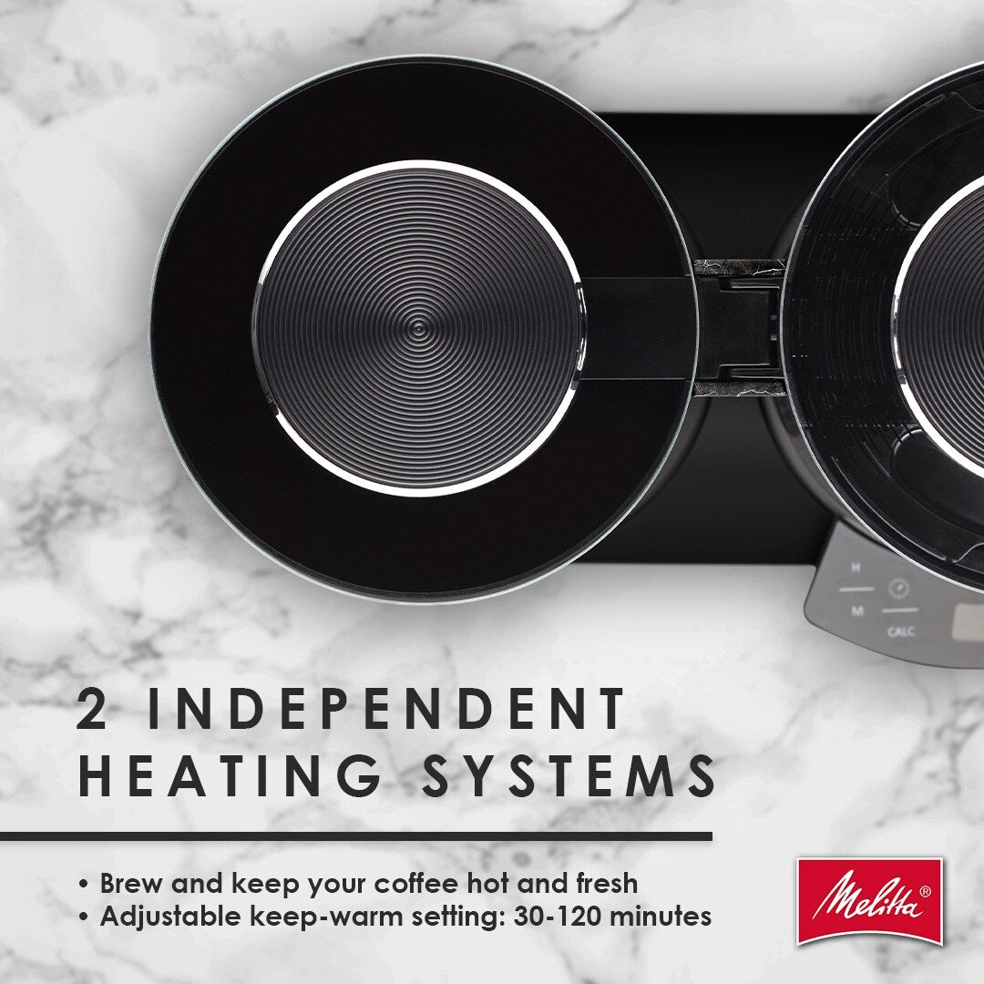 Vision Machine à café goutte-à-goutte Luxe 12 tasses avec tableau de bord rotatif