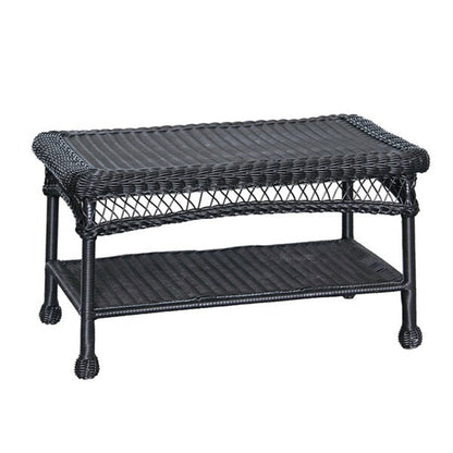 Ensemble de conversation 4 pièces en osier pour patio