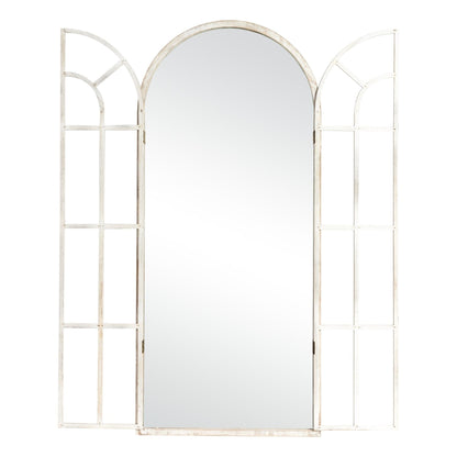 Miroir à fenêtre, miroir en bois incurvé, 180 cm (L) x 79 cm (l)
