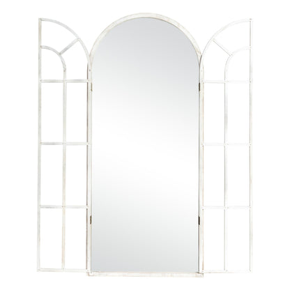 Miroir à fenêtre, miroir en bois incurvé, 180 cm (L) x 79 cm (l)
