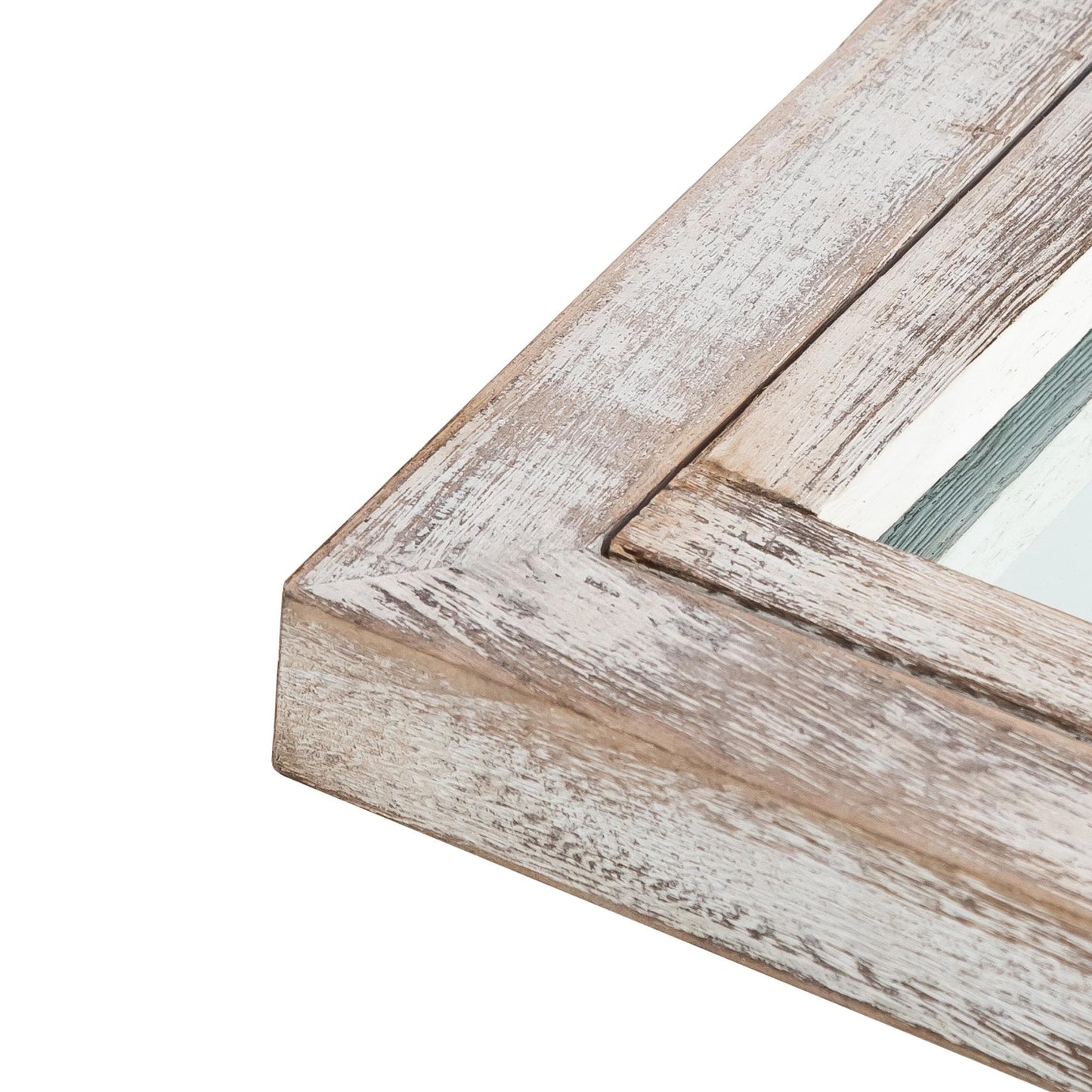 Miroir à fenêtre, miroir en bois incurvé, 180 cm (L) x 79 cm (l)