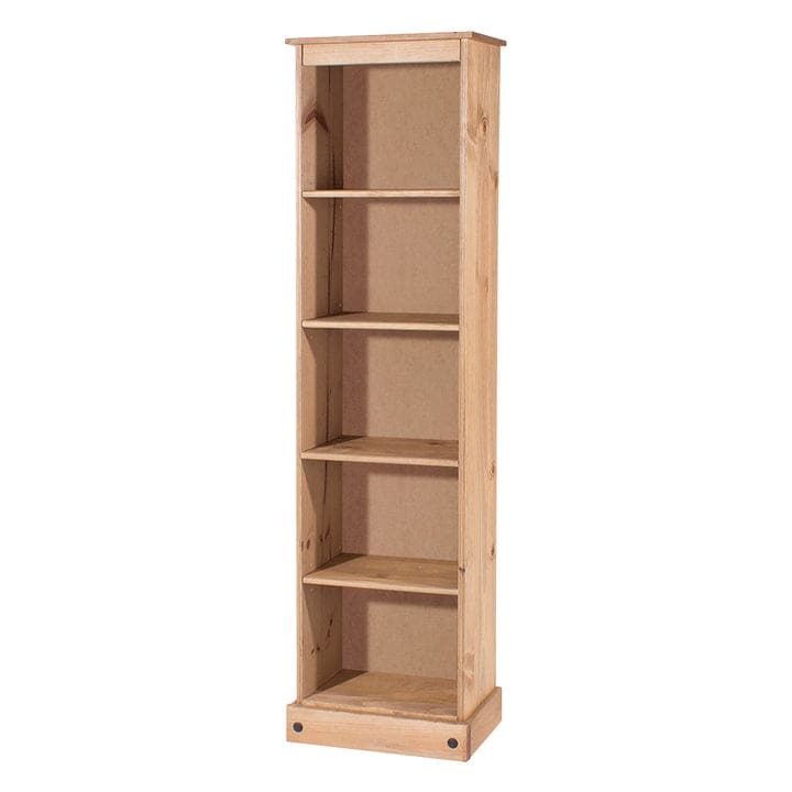 Étagère à livres en bois, haute et étroite, collection Corona | Furniture Dash
