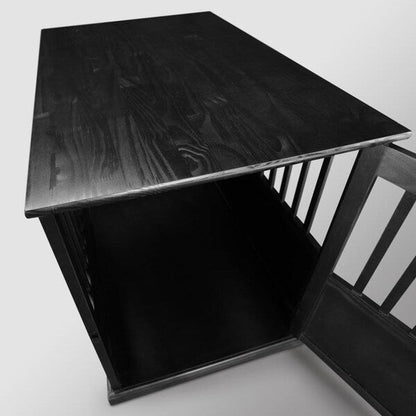 Table d'appoint en bois pour panier pour animaux de compagnie avec porte verrouillable