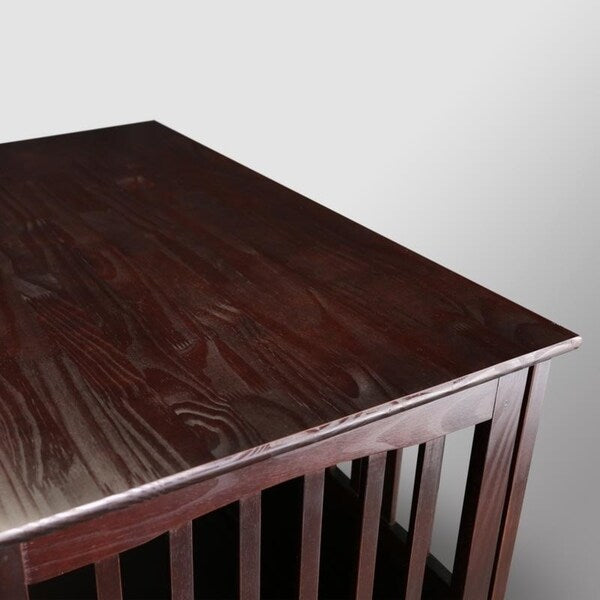 Table d'appoint en bois pour panier pour animaux de compagnie avec porte verrouillable