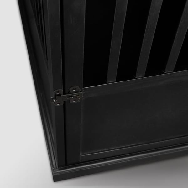 Table d'appoint en bois pour panier pour animaux de compagnie avec porte verrouillable