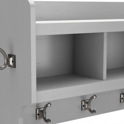 Porte-manteau mural Woodland 40W avec étagère de Bush Furniture