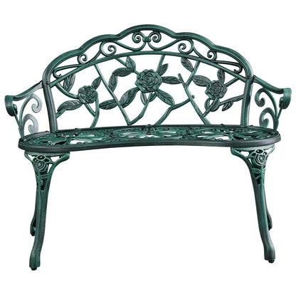 Yaheetech Banc extérieur en métal pour terrasse, parc, jardin - N/A