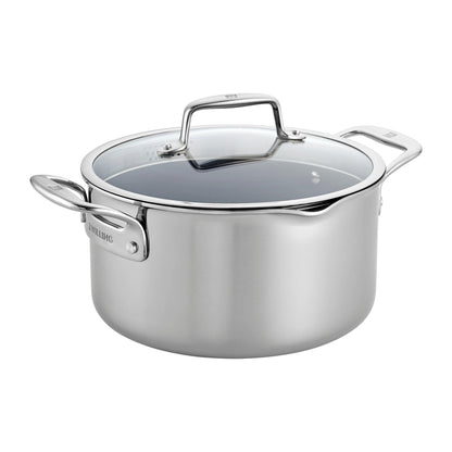 Pochette de cuisson ZWILLING Clad CFX en acier inoxydable et céramique antiadhésive, 6 pintes