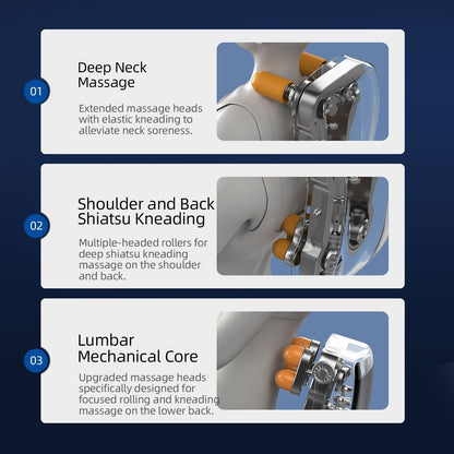 Fauteuil de massage inclinable à gravité zéro avec massage corporel complet, chauffage et audio Bluetooth intégré.